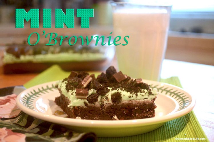 Mint Brownies @sweetbakedlife