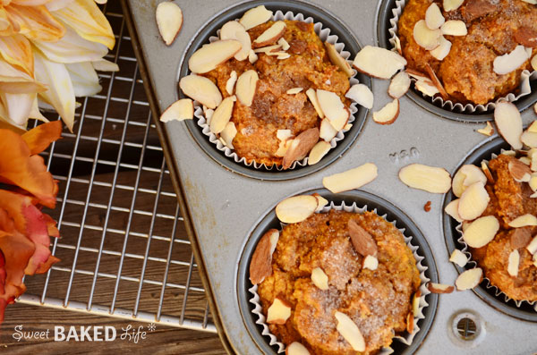 Cinnamon Sugar Almond Pumpkin Muffin 1
