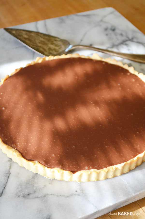 Chocolate Caramel Twix Tart