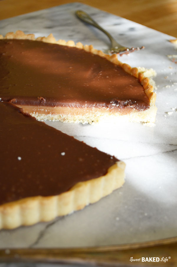Chocolate Caramel Twix Tart