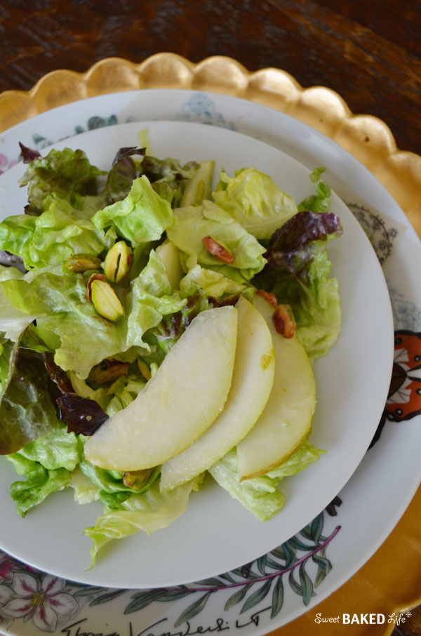Pear and Pistachio Salad {with Pear Vinaigrette}