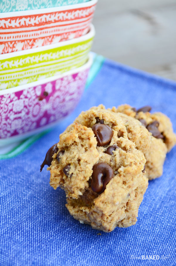 Peanut Butter Banana Chocolate Chip Cookies {gluten-free}