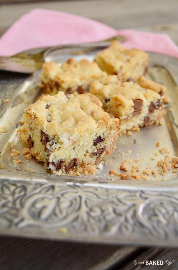 Chocolate Toffee Blondies