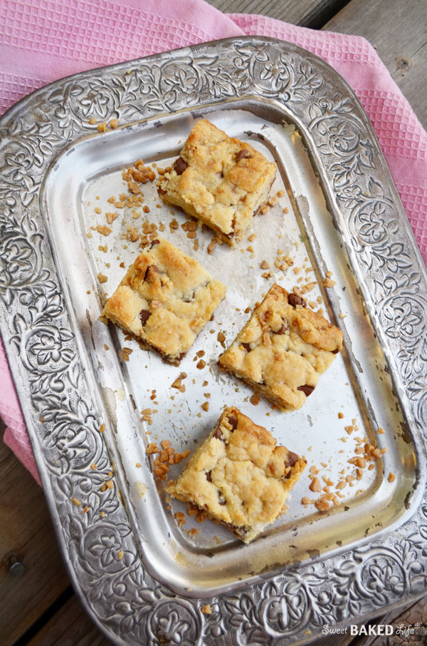 Chocolate Toffee Blondies