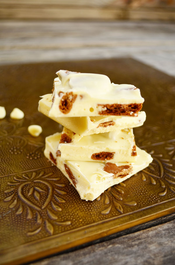 White Chocolate Gingersnap Bark
