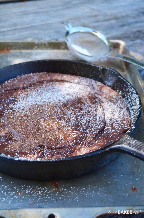 Skillet Cocoa Brownies | Sweet Baked Life