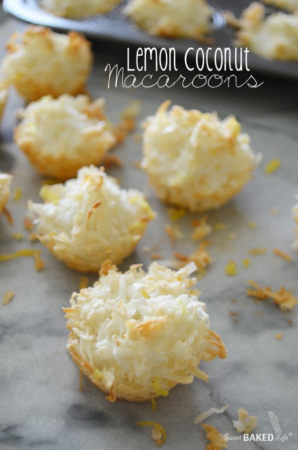 Lemon Coconut Macaroons | Sweet Baked Life