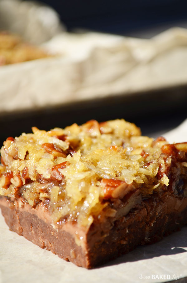 German Chocolate Cake Bars | Sweet Baked Life