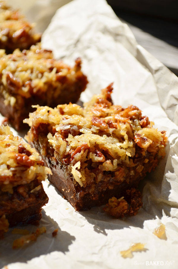 German Chocolate Cake Bars | Sweet Baked Life