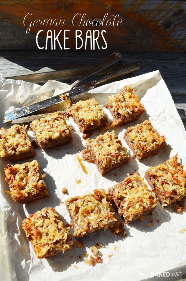 German Chocolate Cake Bars | Sweet Baked Life