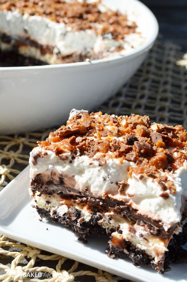 Oreo Toffee Layered Dessert