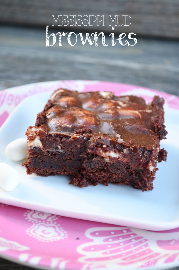 Mississippi Mud Brownies | Sweet Baked Life