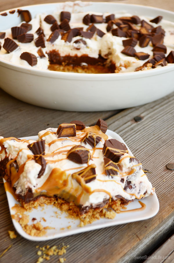 Peanut Butter-Chocolate no-bake dessert