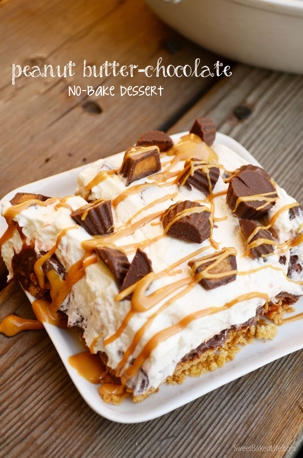 Peanut Butter-Chocolate no-bake dessert