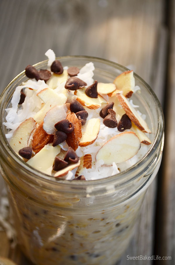 Almond Joy Overnight Oats | Sweet Baked Life