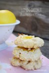 Jump into spring with these tasty Lemon Coconut Thumprint Cookies. Includes a simple homemade lemon curd recipe too! | Sweet Baked Life