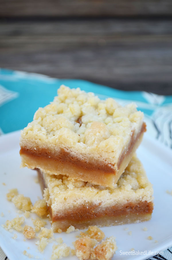 Salted Caramel Bars - so good! | Sweet Baked Life