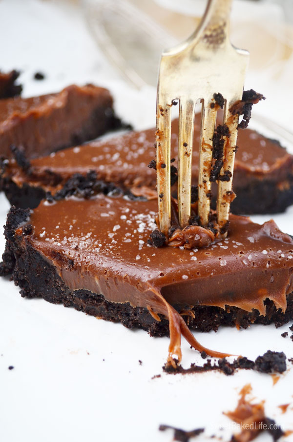 Chocolate Malt Tart - no bake and delish! | Sweet Baked Life