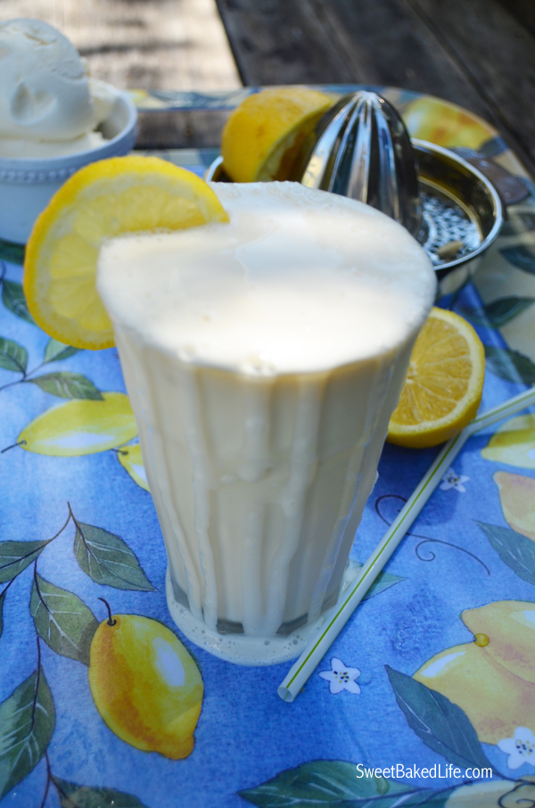 2 ingredient Frosty Lemonade