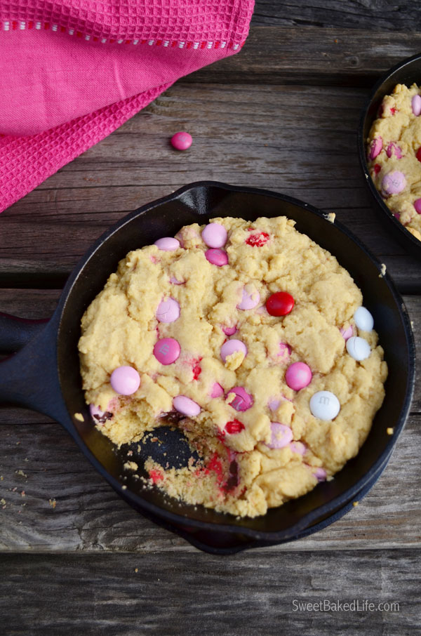 Valentine Mini Skillet Cookies | Sweet Baked Life