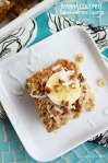 Banana Coconut Baked Oatmeal Squares | Sweet Baked Life