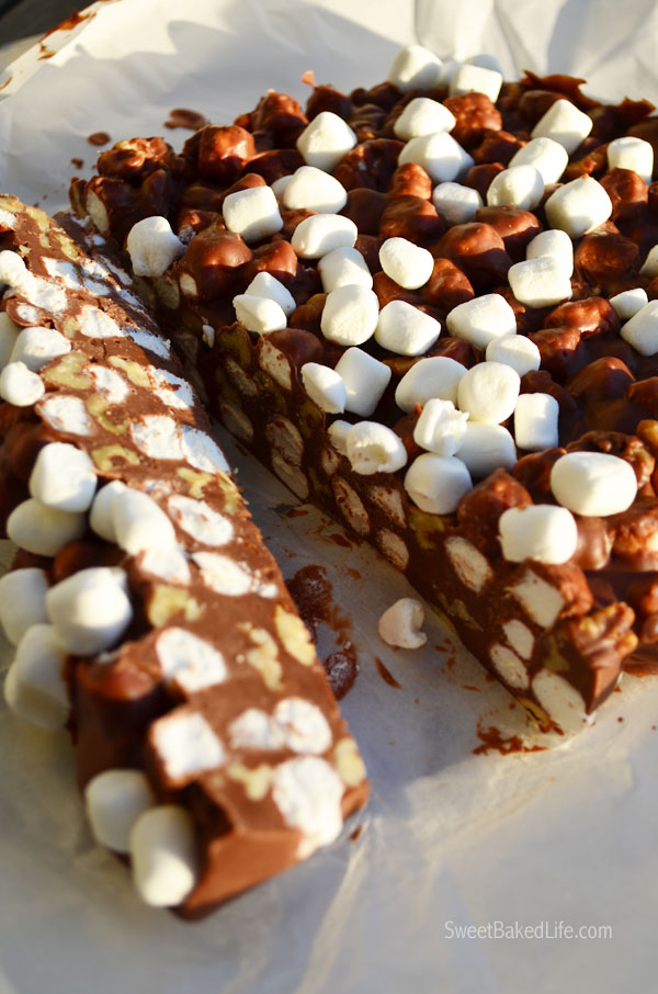 Super easy Rocky Road Fudge | Sweet Baked Life