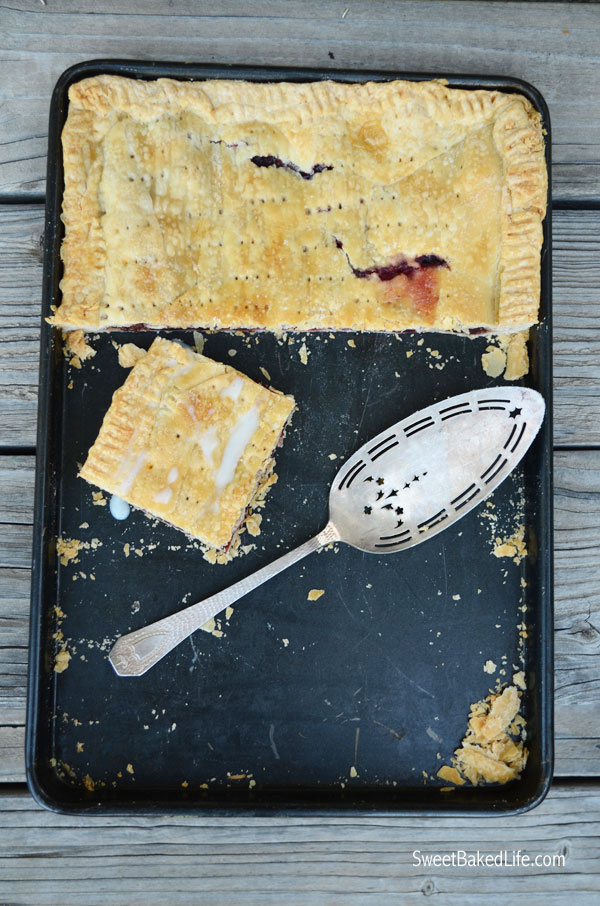 Cherry Slab Pie @ SweetBakedLife