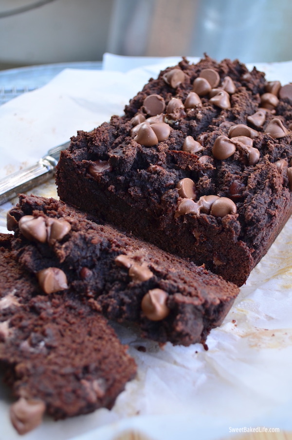 Double Chocolate Banana Bread - Gluten Free @sweetbakedlife