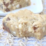 Soft baked Chocolate Chip Cookie Bars @ sweetbakedlife.com