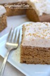 Warm and wonderful Gingerbread Cake with fluffy cinnamon marshmallow frosting @sweetbakedlife