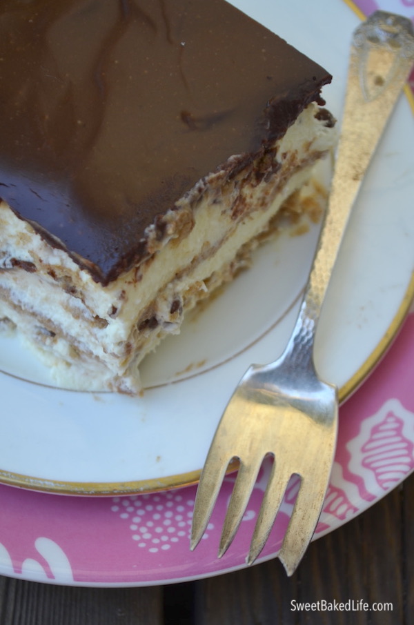 Eclair Icebox Cake @sweetbakedlife.com
