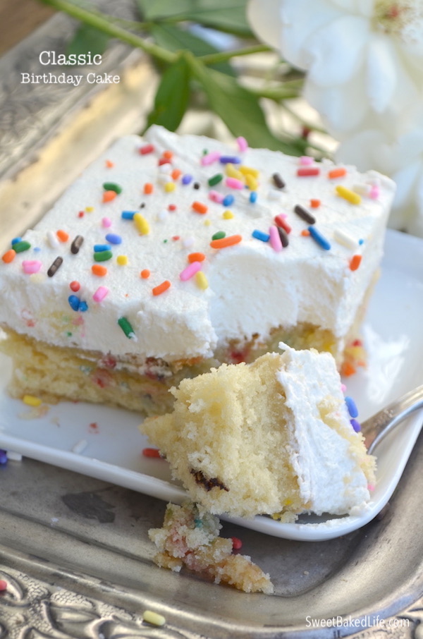 Classic Birthday Cake @sweetbakedlife