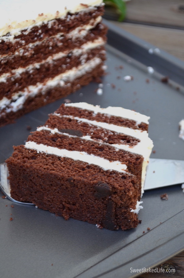 Chocolate Layer Cake @sweetbakedlife
