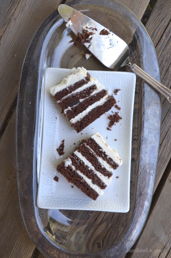 Chocolate Layer Cake @sweetbakedlife
