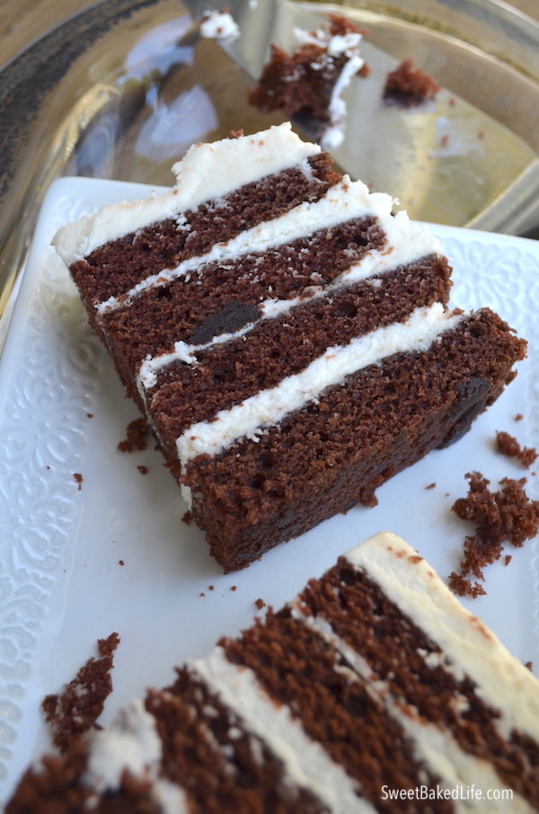 Chocolate Layer Cake @sweetbakedlife