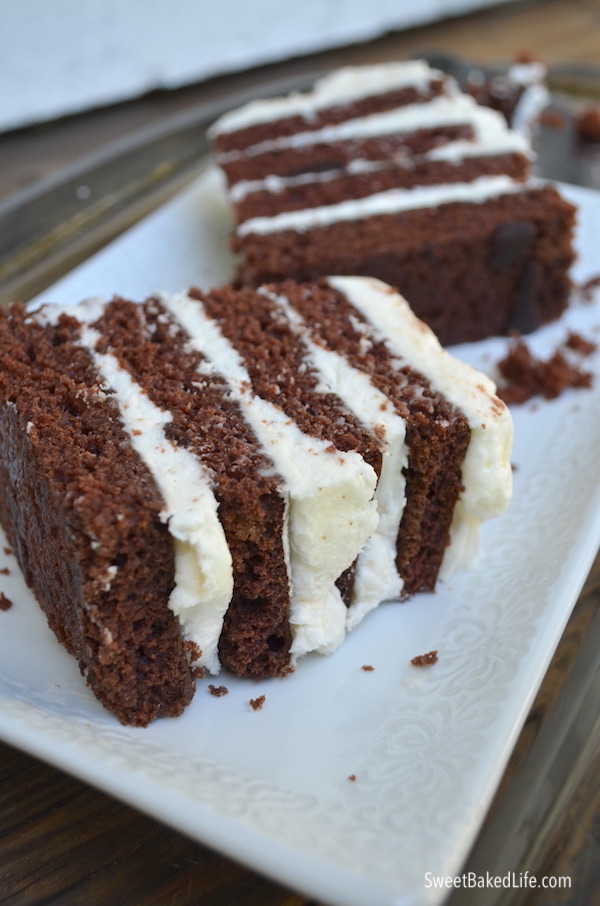 Chocolate Layer Cake @sweetbakedlife