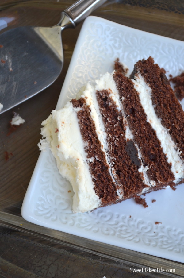 Chocolate Layer Cake @sweetbakedlife