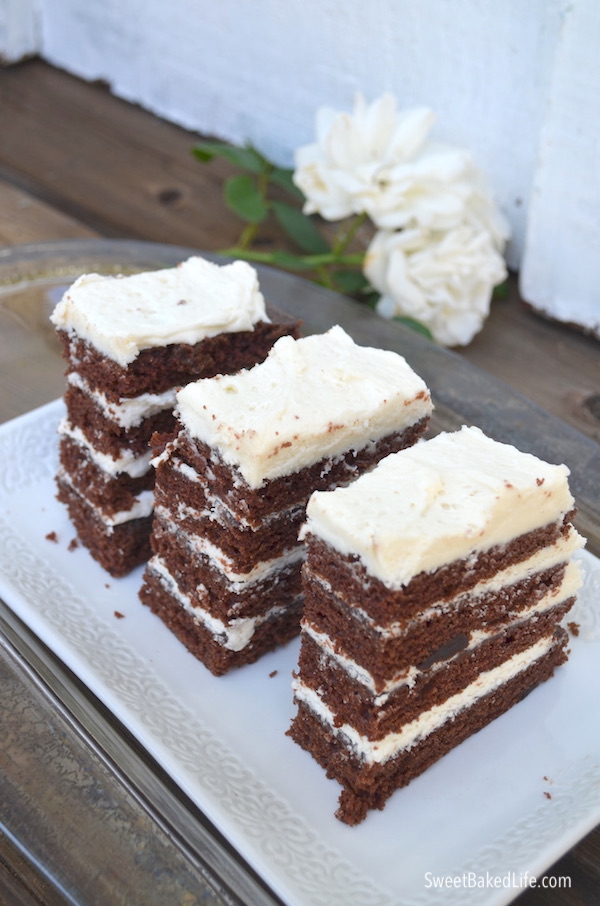 Chocolate Layer Cake @sweetbakedlife