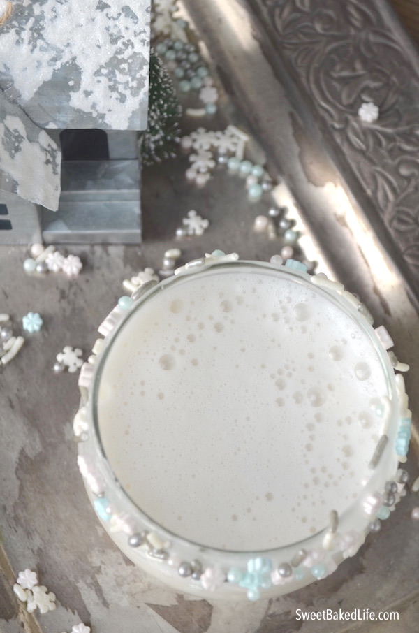 A cool and creamy Sugar Cookie Cocktail @sweetbakedlife