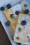 Quick, easy and healthy Blueberry Sheet Pan Pancakes @ sweetbakedlife