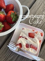 Strawberry Sheet Cake - NEW Small
